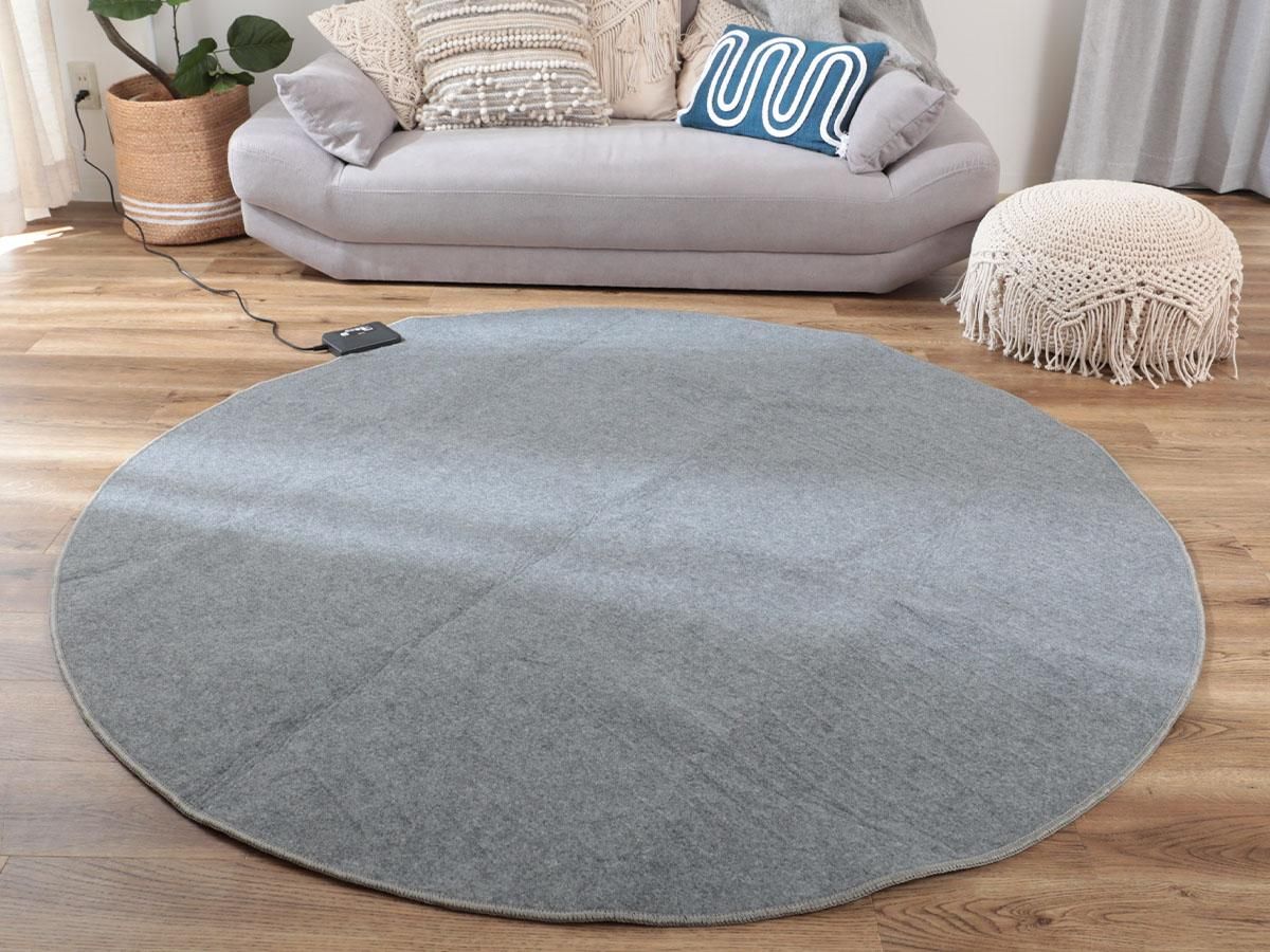 楽天市場】【選ぶ景品】 円形 丸型 電気ホットカーペット 130cm