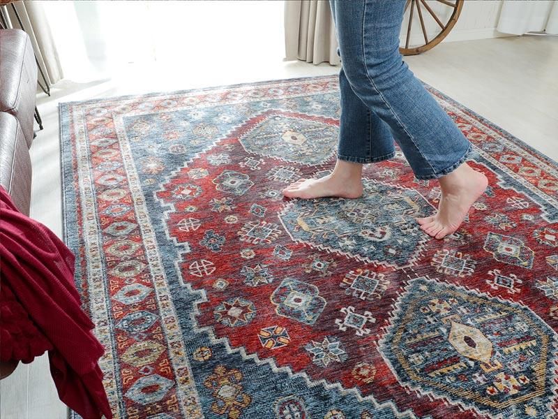 ヴィンテージ ラグ カーペット キリム 131x 84cm 絨毯 手織り ヴィンテージ ラグ カーペット キリム 131x 84cm 絨毯 手織り