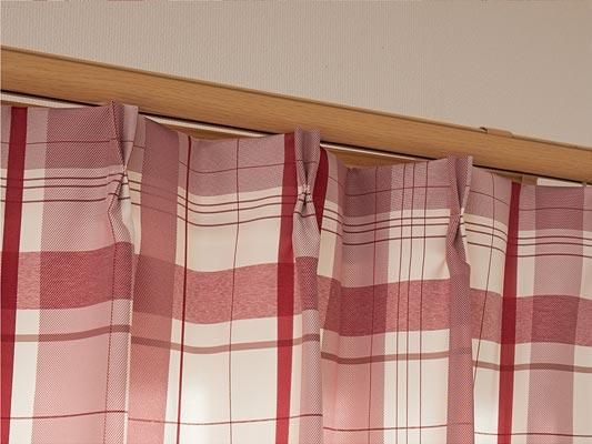 訳アリ・アウトレット】王道のチェック柄がかわいい！洗える非遮光