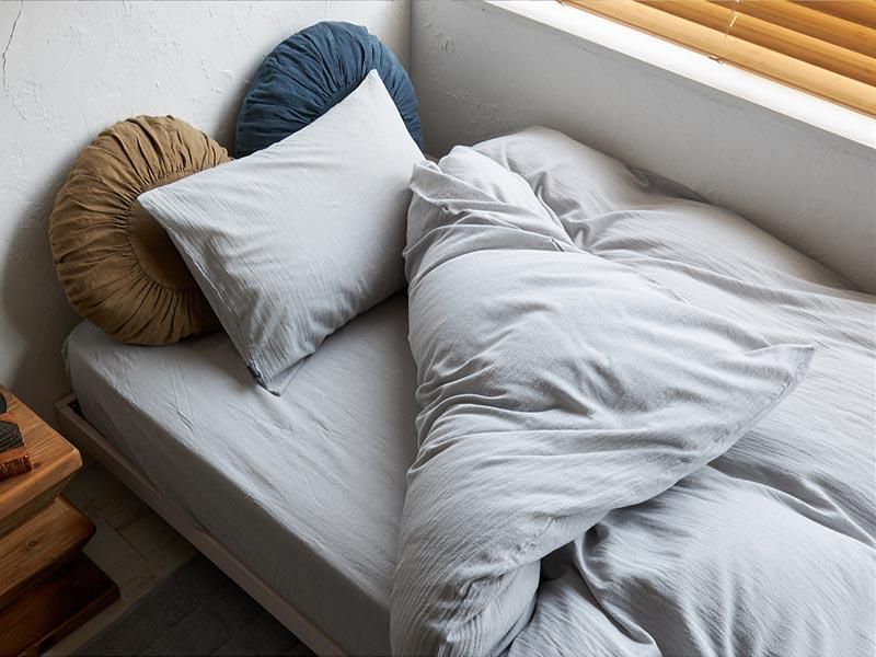 ANTEPRIMA 掛け布団 カバー　グレー 150x210cm Aooka 掛け布団カバー ダブル 布団カバー 掛布団カバー 綿100% 190