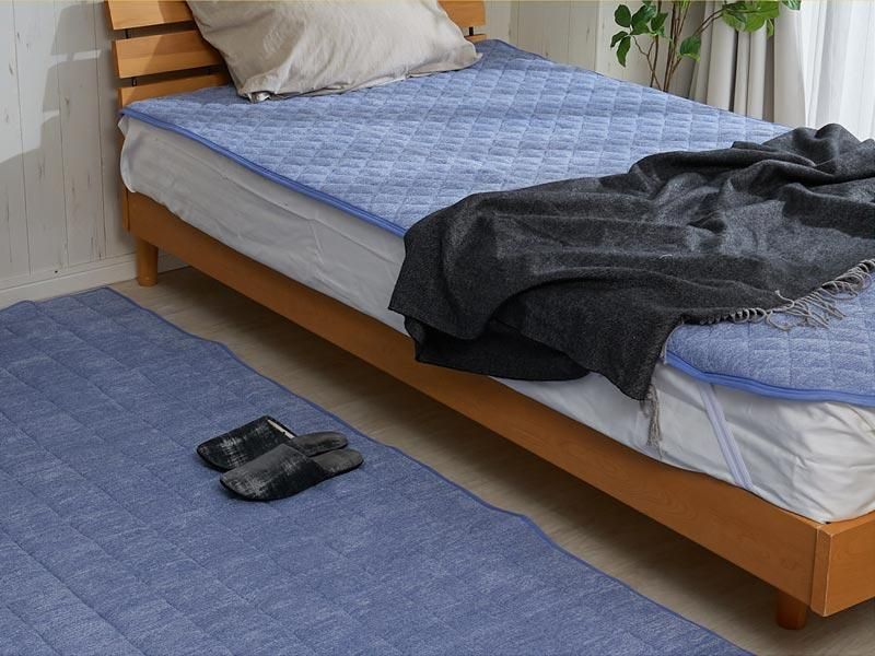 肌触りの良いタオル生地！洗濯機で洗える優しい敷パッド『ルポ 敷