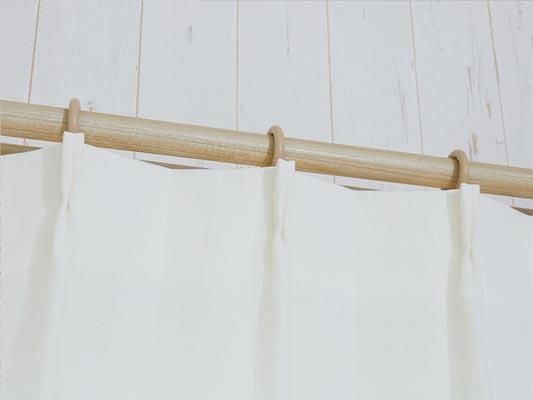 天然素材の風合いがおしゃれな2色切り替えカーテン『キラフ