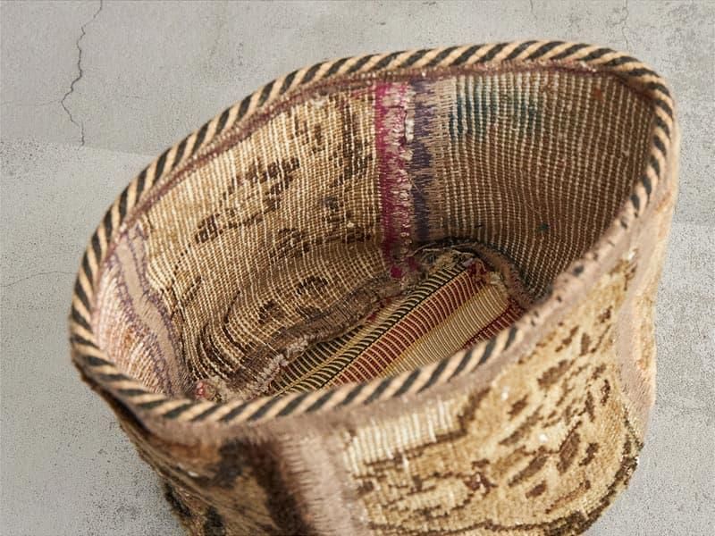 一点もので、一生もの】トライバルヴィンテージラグポット 約 一点もので、一生もの】トライバルヴィンテージラグポット 約