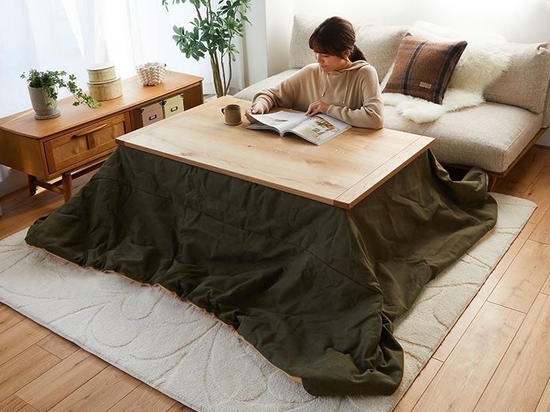 おしゃれこたつ ブラウン 長方形 楕円形 幅120cm 撮影用商品 おしゃれこたつ ブラウン 長方形 楕円形 幅120cm 撮影用商品