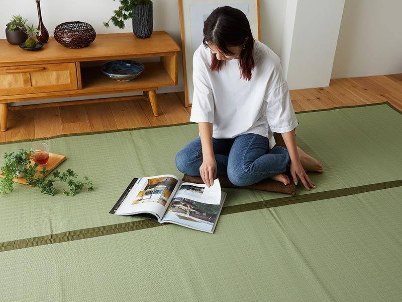 はっ水&洗える】PPい草風上敷きカーペット『和香(わこう はっ水&洗える】PPい草風上敷きカーペット『和香(わこう
