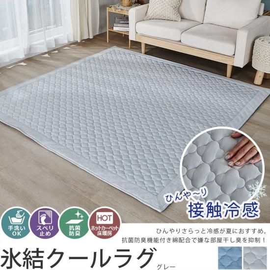 ホットカーペットと夏用冷んやりラグ