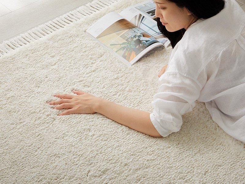 ふわふわ厚手ラグ!オールシーズン使えるミックスカラーのミドル ふわふわ厚手ラグ!オールシーズン使えるミックスカラーのミドル