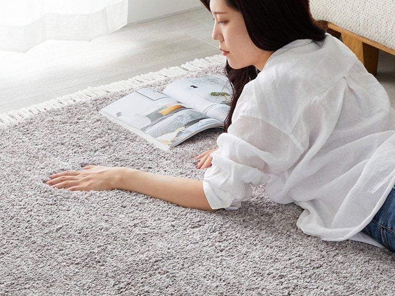 ふわふわ厚手ラグ!オールシーズン使えるミックスカラーのミドル ふわふわ厚手ラグ!オールシーズン使えるミックスカラーのミドル