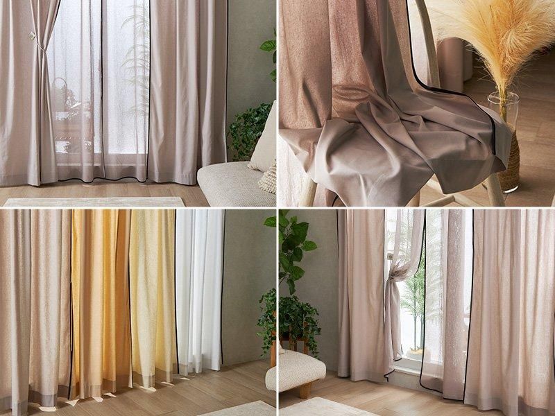 100サイズから選べる】【1.5倍ひだ】パイピングがアクセント