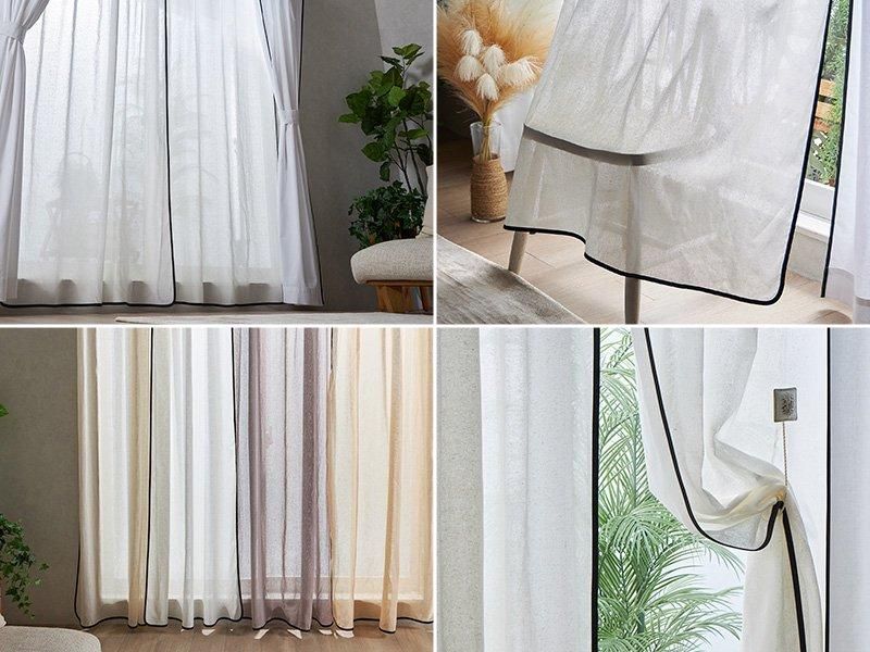 100サイズから選べる】【1.5倍ひだ】パイピングがアクセント！ 天然