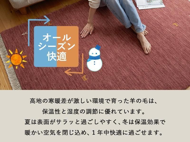 超激安！天然ウール100%のナチュラルカラーがかわいいインド製手織り