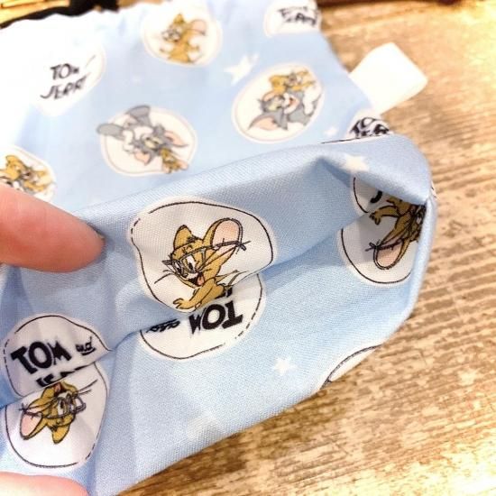 Usa生地 コップ袋 入園グッズ カーズ マリオ ドンキーコング おさるのジョージ ナイトメア トムとジェリー 6種