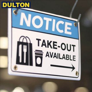 DULTON ʥ Ρƥ  ƥ ENAMELED NOTICE SIGN TAKE OUT(CODEH20-0144TO) ȥ 