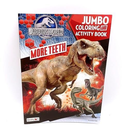 ジュラシックワールド ぬりえ 塗り絵 英語 知育玩具 海外