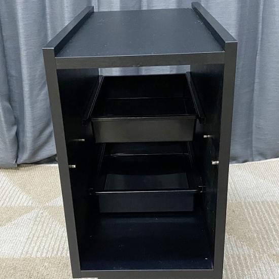 タカラベルモントYUME ユメワゴンラック収納カート 2段 ブラック