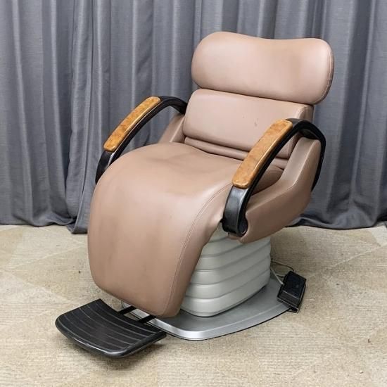 大広製作所 B-111NES（ブラック）木目肘 シャンプー電動椅子