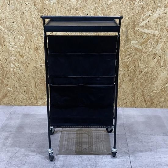 完売【中古】タカラベルモント ワゴン『A-8』ブラック - 理美容中古