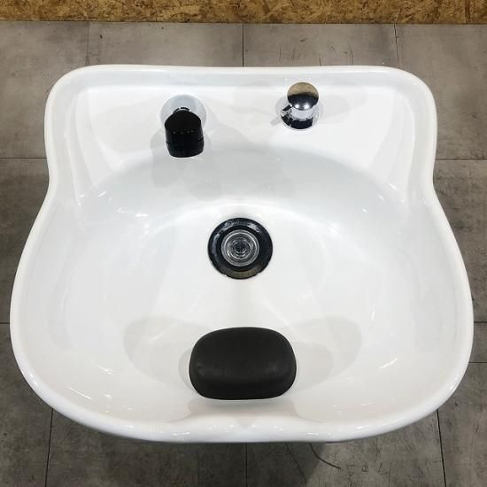 シャンプー台2台　ホワイト シャンプースタンド Ⅱ(日本製水栓金具セット)の卸・通販