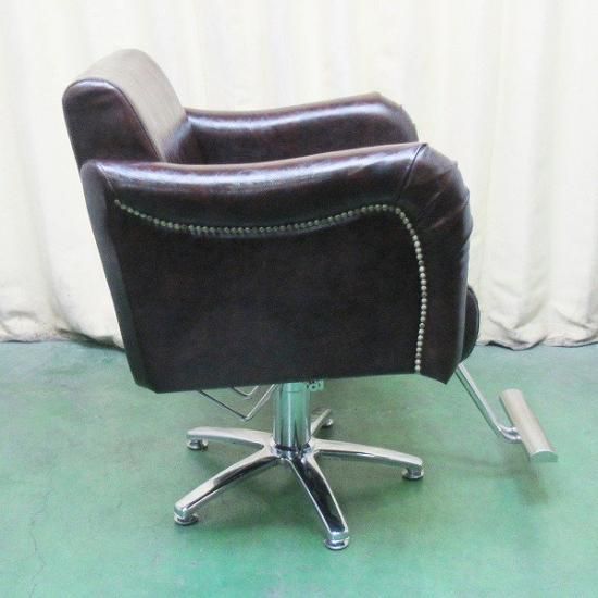 中古】スタイリングチェア ビューティガレージ ヴィンテージブラウン