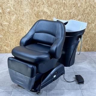 黒い美容室用椅子　セット椅子　大廣製作所 オオヒロ 美容室 セット椅子 - メルカリ