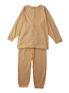  ジュニア 長袖 かぶりパジャマ<br>「ギンガムチェック」<br>150・160<br><small>160cmは別価格です</small><br>
