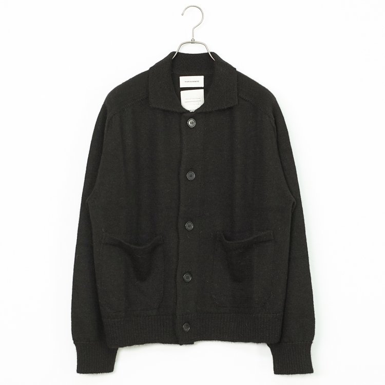 MARKAWARE / POLO COLLAR CARDIGAN (NATURAL COLOR ALPACA