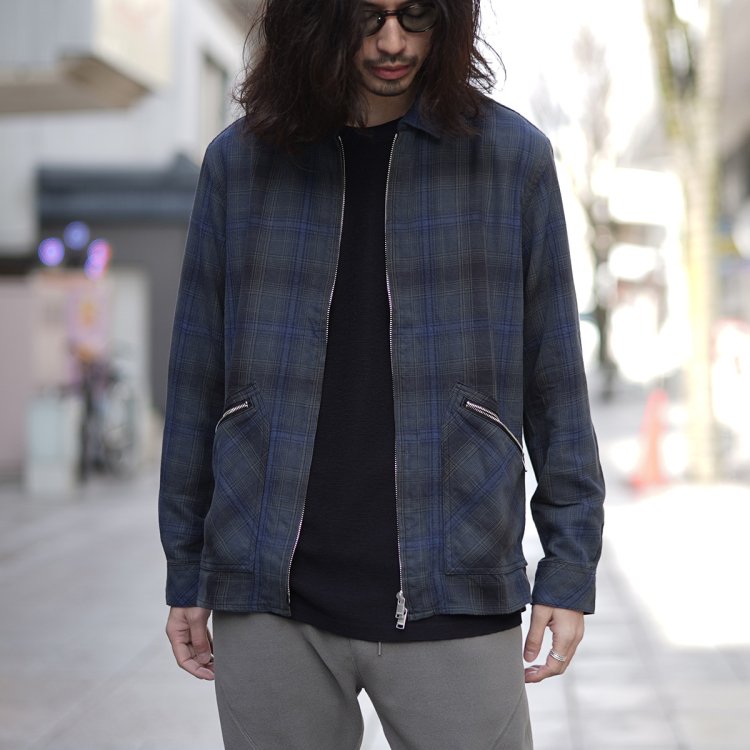 シャツ生地のブルゾンですnonnative  RANCHER SHIRT JACKET