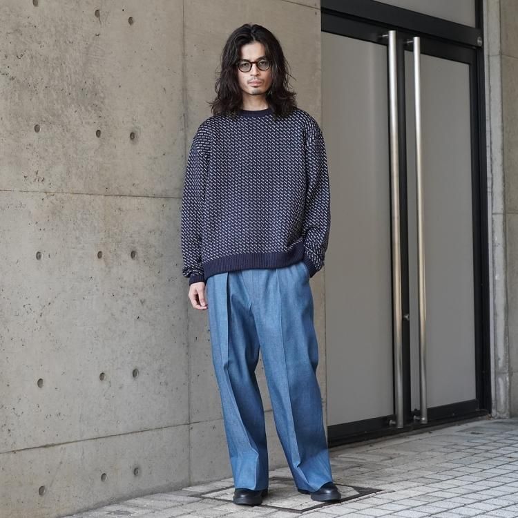 INTERIM UK DENIM SLACKS デニム トラウザー スラックス - デニム