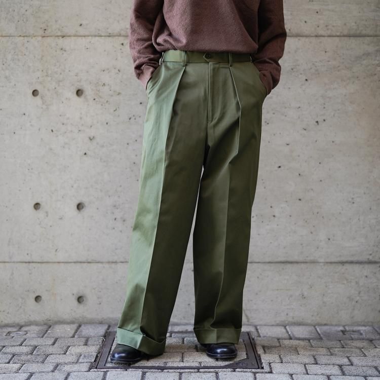 マーカウェア MARKAWARE パンツ トラウザー PLEATED WIDE TROUSERS 