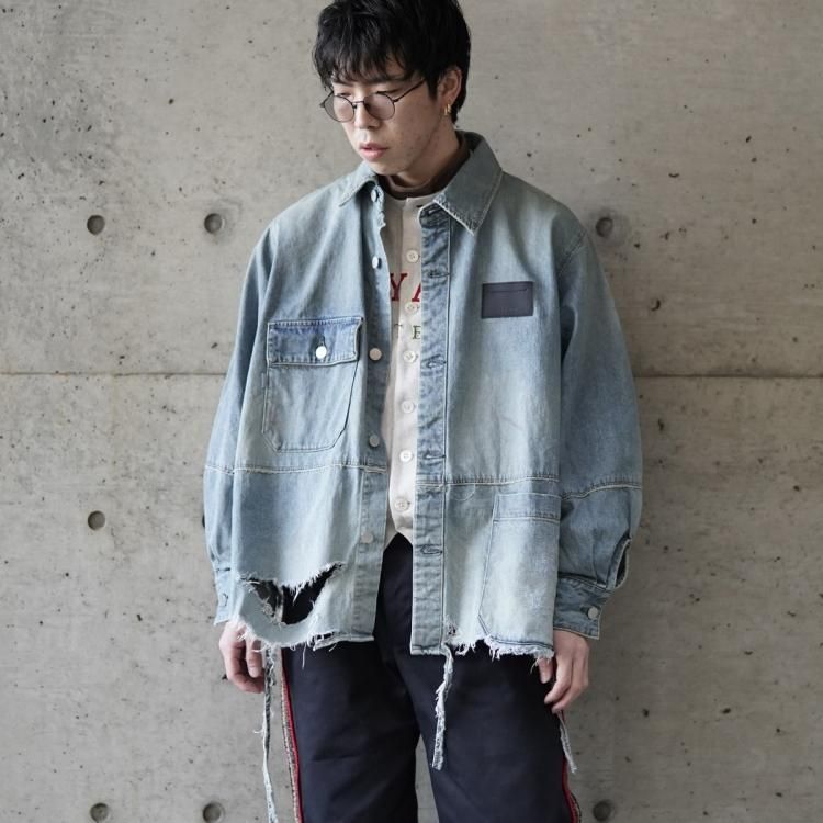 ジエダ JieDa デニムジャケット デニム DAMAGE OVER DENIM SHIRT