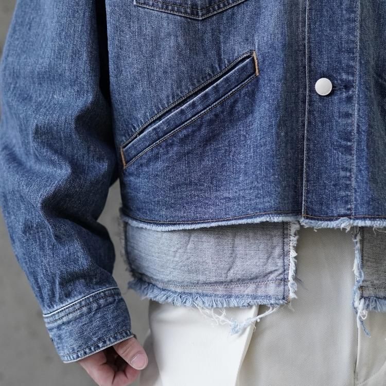 JieDa 23SS CUT OFF DENIM JACKET デニムジャケット - Gジャン/デニム