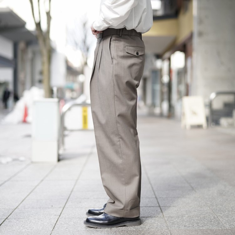 マーカウェア MARKAWARE パンツ スラックス DOUBLE PLEATED CLASSIC