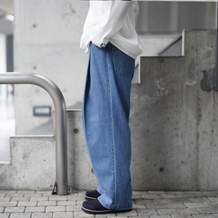 ネオンサイン neonsign ワイドデニム スラックス WIDE DENIM SLACKS 