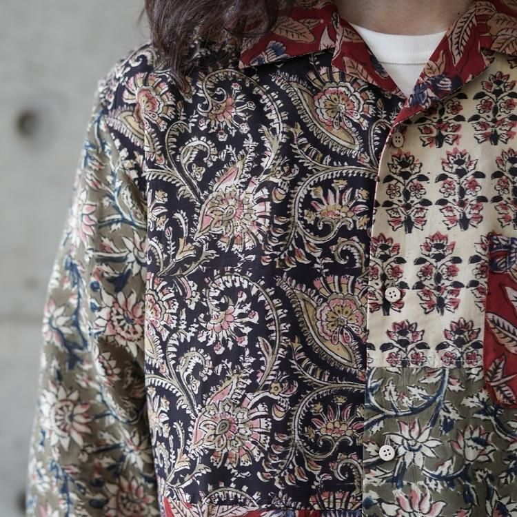 コッキ KHOKI シャツ 長袖シャツ Kalamkari long sleeve shirt