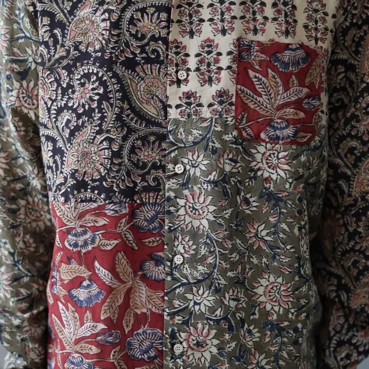 コッキ KHOKI シャツ 長袖シャツ Kalamkari long sleeve shirt