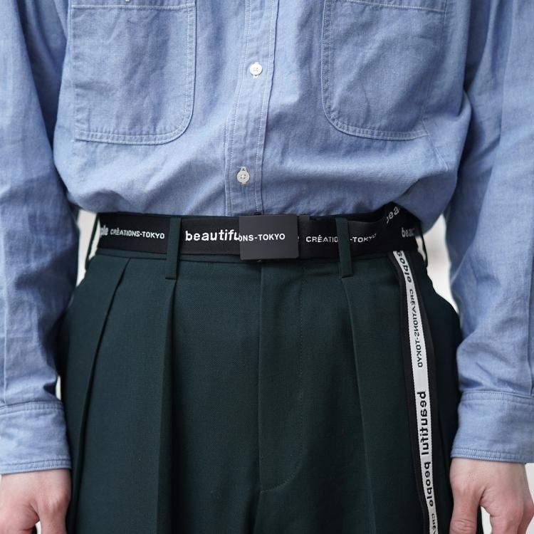 ビューティフルピープル beautiful people ガチャ ベルト logo buckle