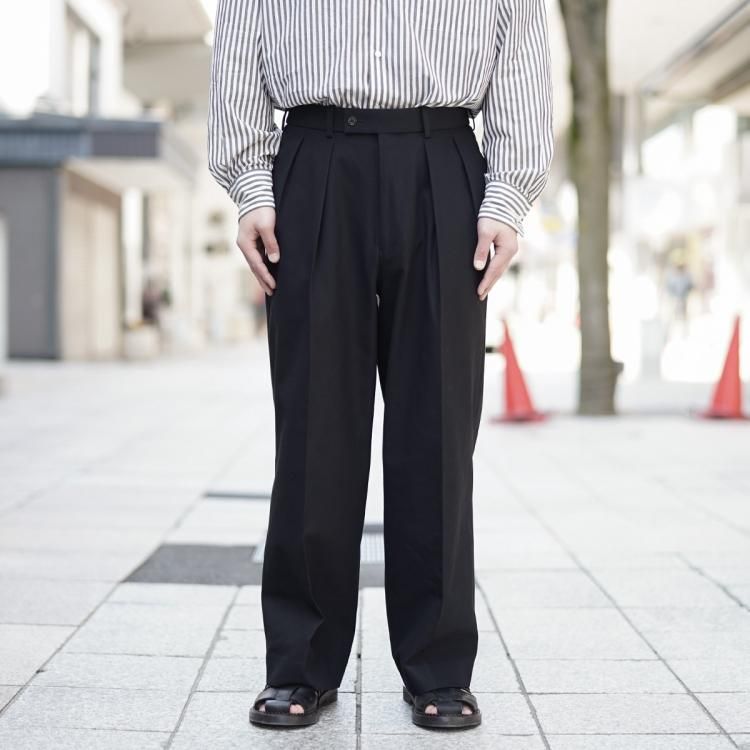 マーカウェア MARKAWARE パンツ トラウザー DOUBLE PLEATED TROUSERS ...