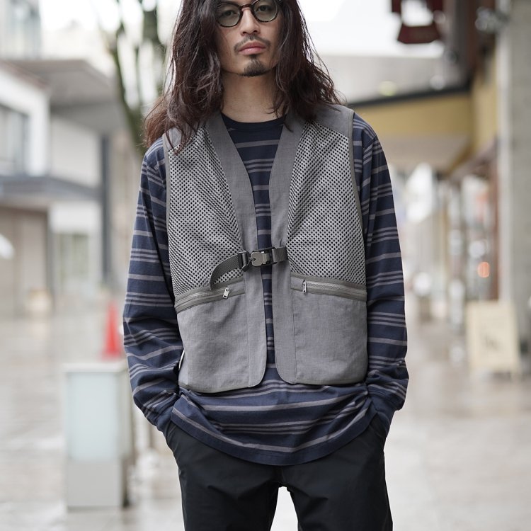 ノンネイティブ nonnative ベスト JOGGER VEST POLY MESH WITH FIDLOCK