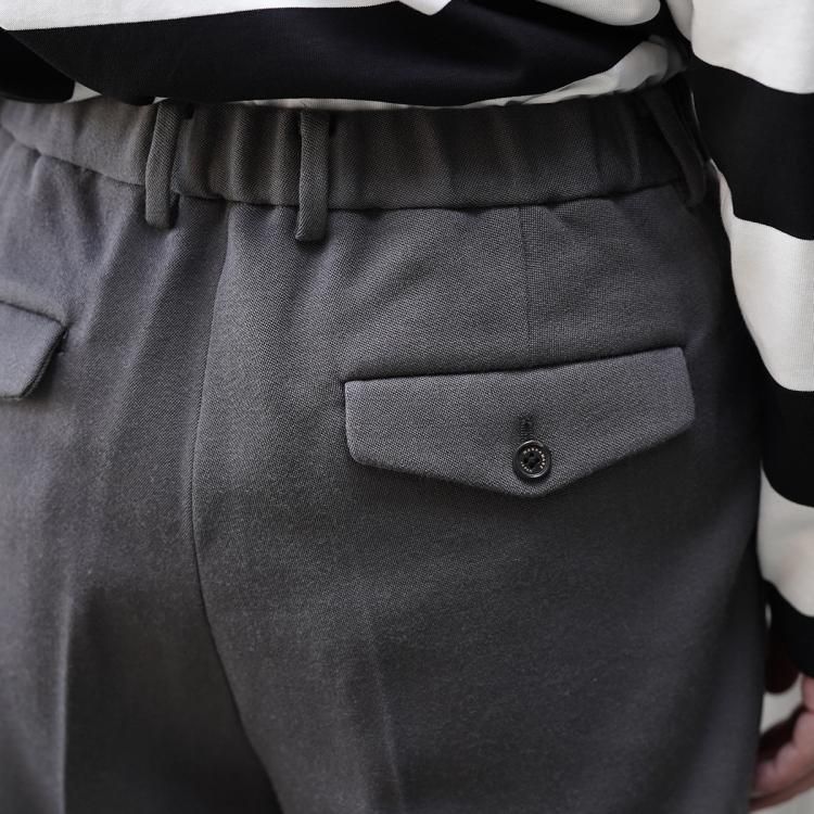 マーカウェア MARKAWARE スラックス DOUBLE PLEATED CLASSIC WIDE TROUSERS (ORGANIC WOOL TAXEED CLOTH)