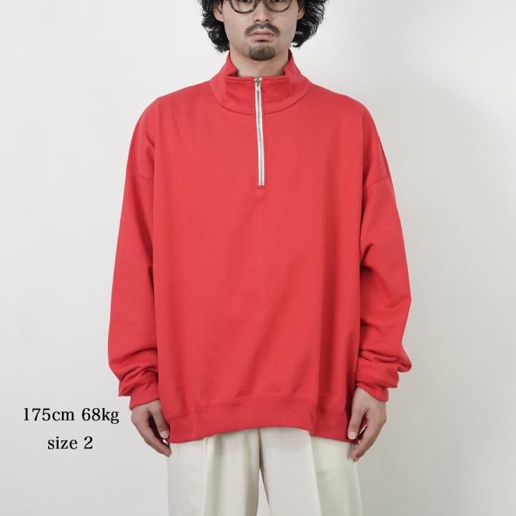 マーカウェア MARKAWARE ハーフジップ スウェット QUATER ZIP PULL