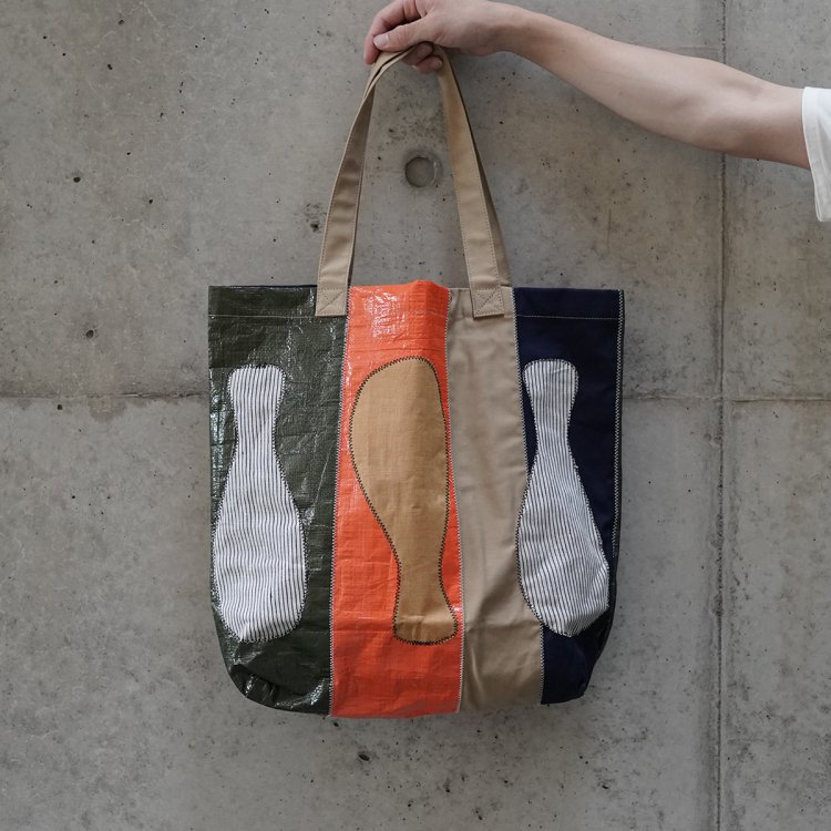 コッキ KHOKI トートバック Color-block vinyl tote bag