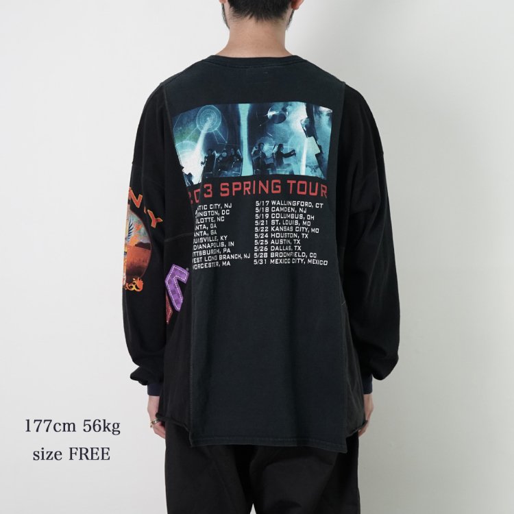 チェンジーズ CHANGES 4パネルロングスリーブTシャツ リメイク T 