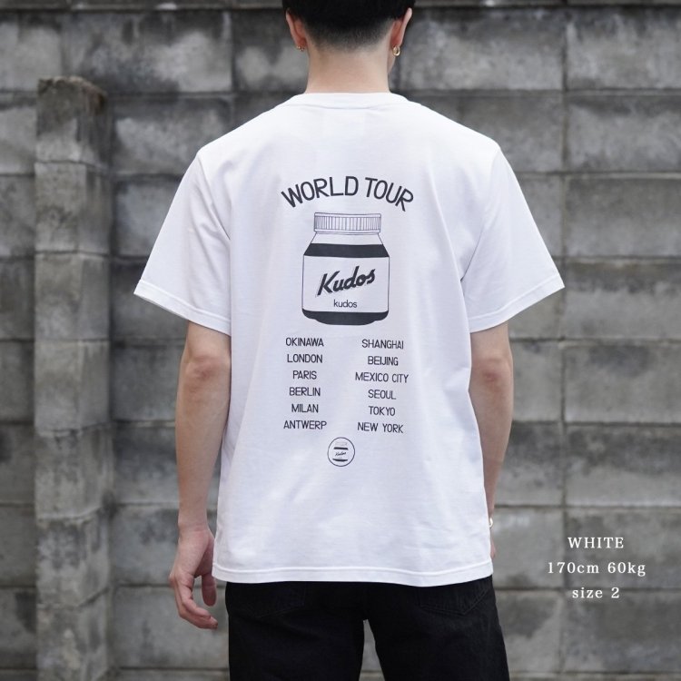 クードス kudos 23AW クードス ワールドツアー Tシャツ kudos WORLD