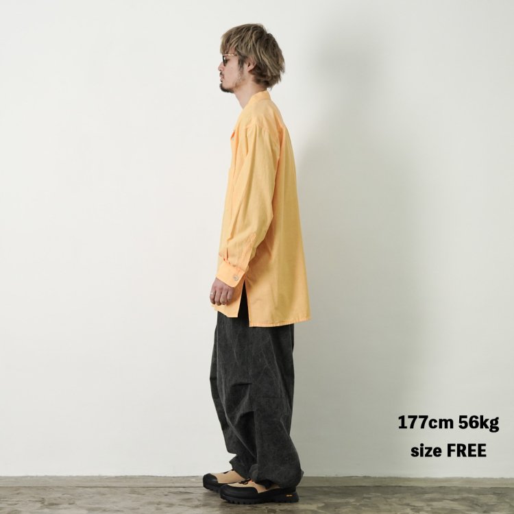 マービンポンティアックシャツメイカーズ Marvine Pontiak Shirt Makers オージープルオーバーシャツ Auggie P/O  SH (Sherbet Orange)