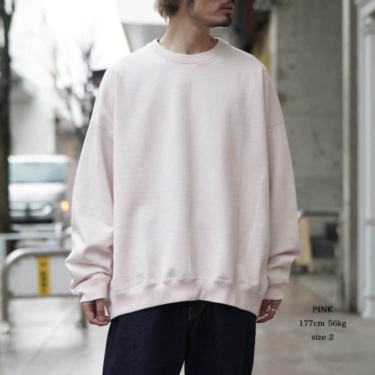 マーカウェア MARKAWARE 24ss ヒュージスウェット HUGE SWEAT (ORGANIC COTTON HEAVY FLEECE)