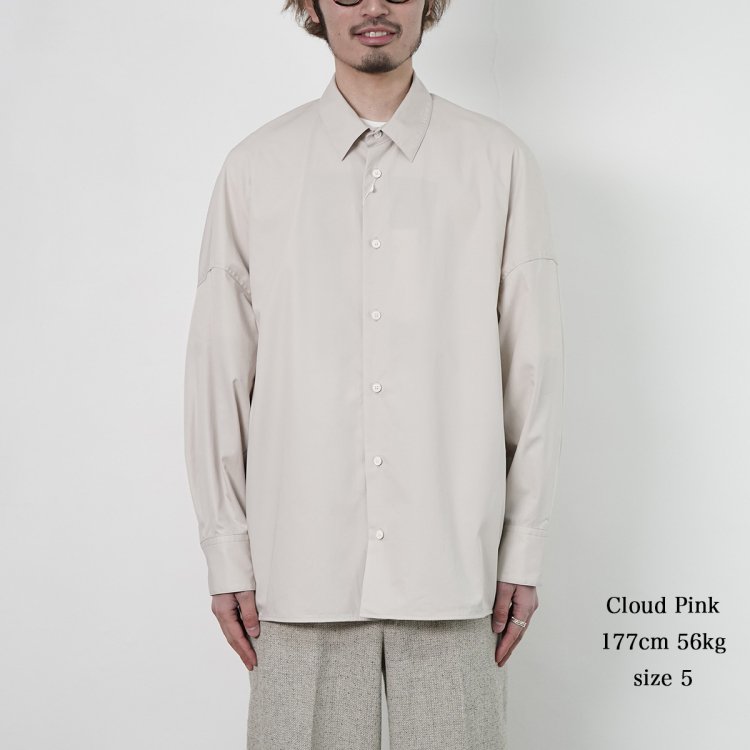 安い割引 24SS nonnotte オーバーサイズドシャツ クラウドピンク - メンズ