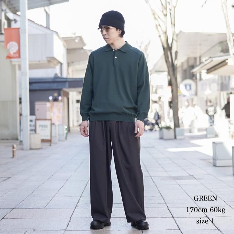 ノンネイティブ nonnative 24SS デュエラーロングスリーブポロセーター ポロシャツ DWELLER L/S POLO SWEATER  C/P YARN