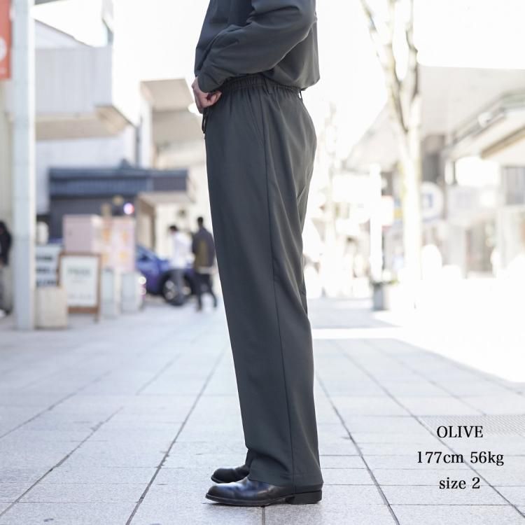 マーカウェア MARKAWARE 24ss クラシックフィットイージーパンツ スラックス ウールトロピカル CLASSIC FIT EASY  PANTS (ORGANIC WOOL 2/80 TROPICAL)