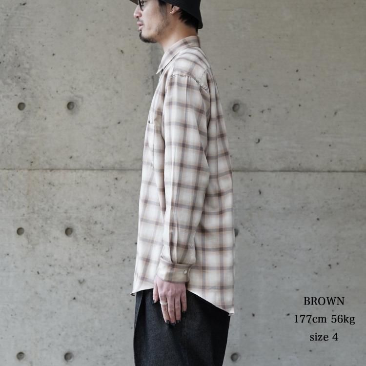 インテリム INTERIM 24ss スーピマウールチェックレギュラー