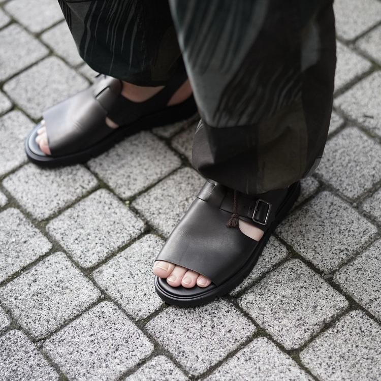フットザコーチャー foot the coacher レザーサンダル オープン フットザコーチャー foot the coacher レザーサンダル オープン